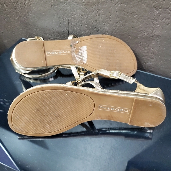 bebe Gold Sandals - Picture 7 of 7